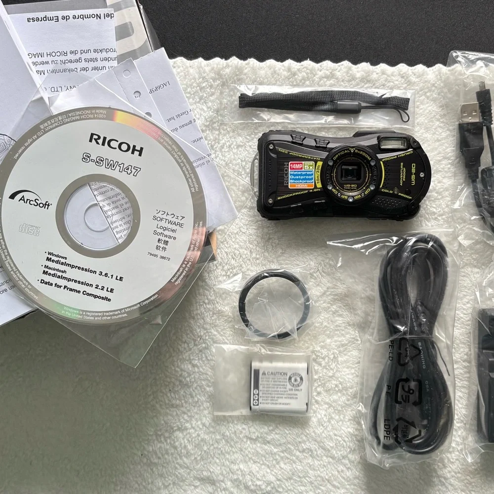 WG-20 Black Digital Camera